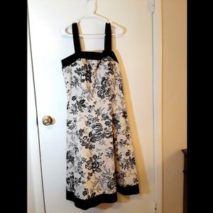 Black and white floral dress barn dress